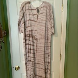 Free People Muted Tie Dye Tunic Size Medium